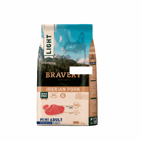 BRAVERY ADULT MINI LIGHT CERDO 2KG