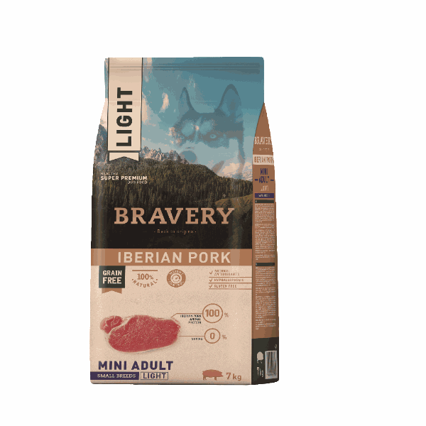 BRAVERY ADULT MINI LIGHT CERDO 7KG