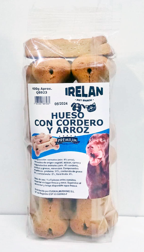 IRELAN GALLETA HUESO CORDERO 400gr QB923