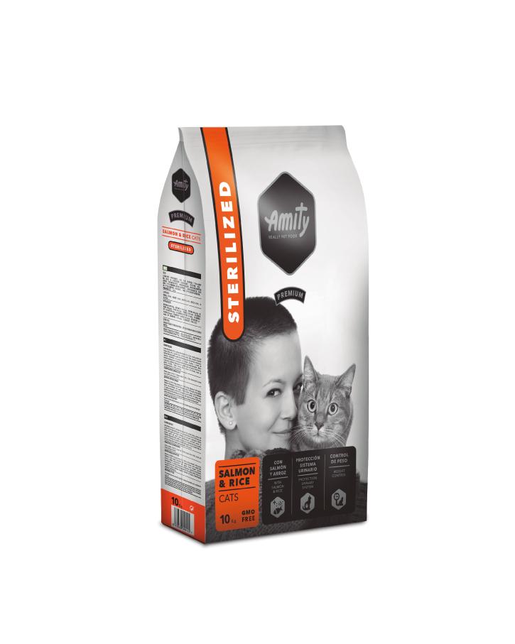 AMITY PREMIUM GATOS ESTERILIZADO SALMON 10KG