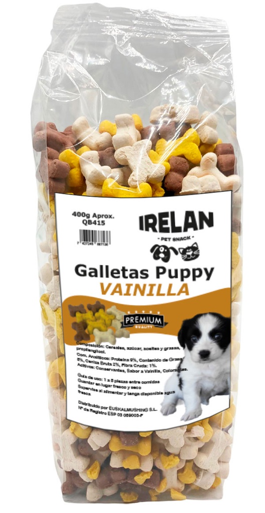 IRELAN GALLETA PUPPY 400gr QB415