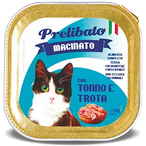 Q.PRELIBATO GATO TARRINA ATUN TRUCHA 100Gr.