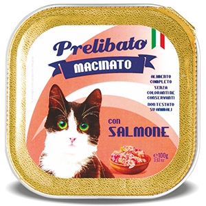 Q.PRELIBATO GATO TARRINA SALMON 100 Gr.