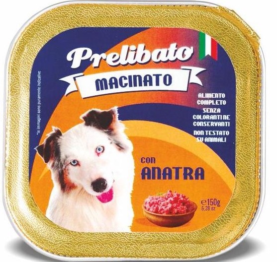 Q.PRELIBATO PERRO TARRINA PATO 150 Gr.