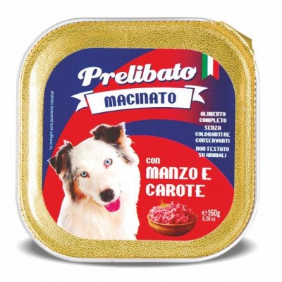 Q.PRELIBATO PERRO TARRINA TERNERA.ZANAHO 150Gr.