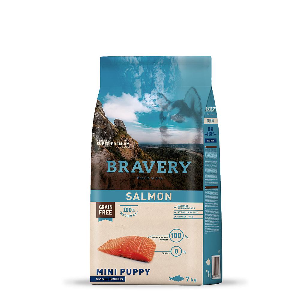 BRAVERY PUPPY MINI SALMON 7KG