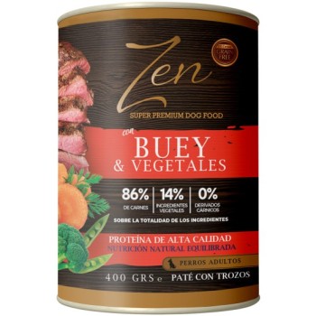 ZEN LATA PERRO BUEY Y VEGETALES 400gr.