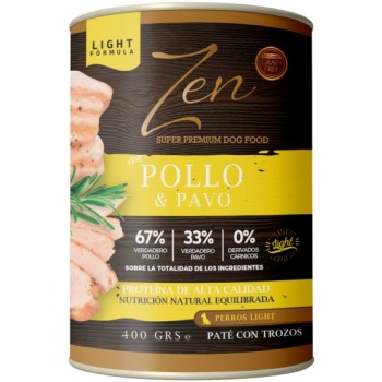 ZEN LATA PERRO POLLO Y PAVO 400gr.