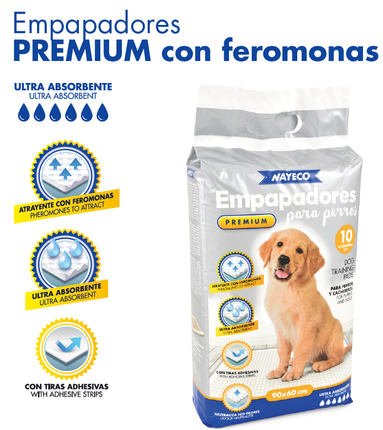 N.Empapador premiun feromo. 90x60 10 und PE92014