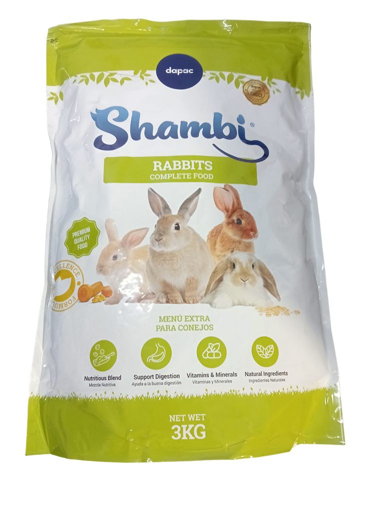 SHAMBI MENU EXTRA CONEJOS 3KG.NK03504