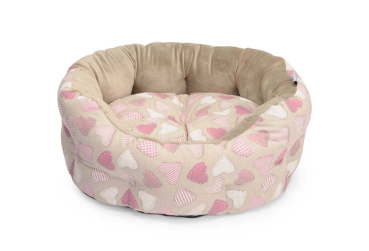 CAMA REDONDA CORAZONES 56x46x24cm CP248/E