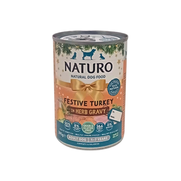 Naturo Dog Lata Pavo y Vegetales 390gr.