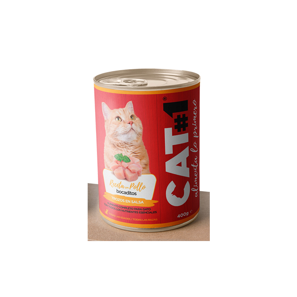 DAPAC CAT#1 ALIMENTO HUMEDO POLLO 400gr