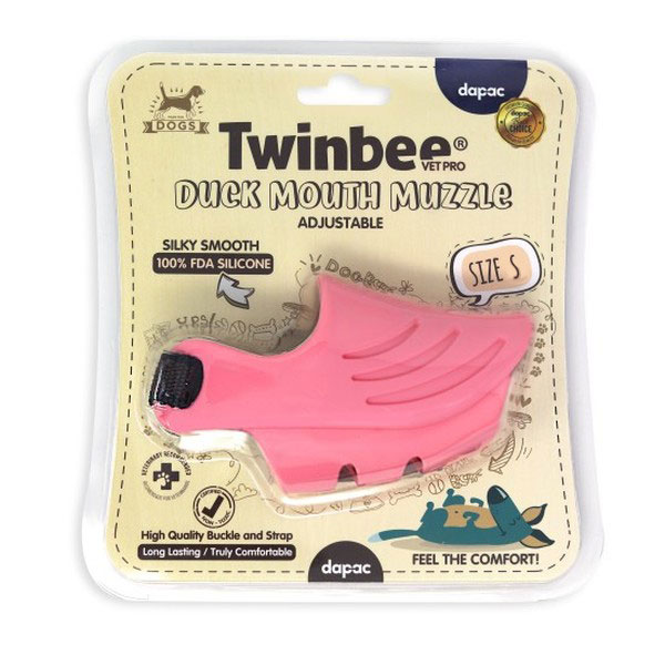 TWINBEE BOZAL SILICONA ROSA T-S