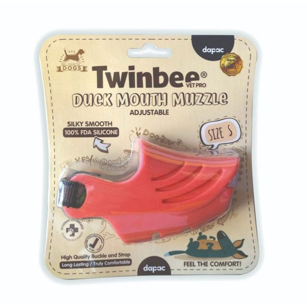 TWINBEE BOZAL SILICONA ROJO T-S