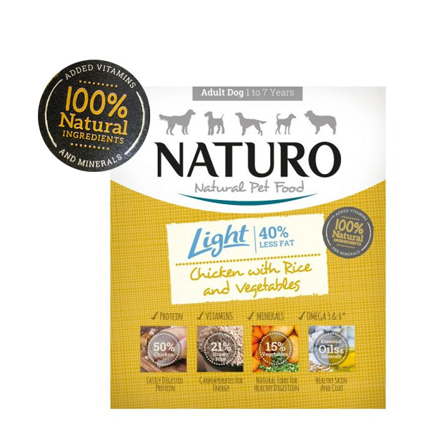 NATURO PERRO LIGHT POLLO ARROZ 400 GR