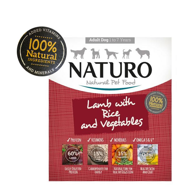 NATURO PERRO ADULT CORDERO ARROZ 400 GR