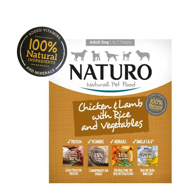 NATURO PERRO ADULT POLLO CORDERO ARROZ 400 GR