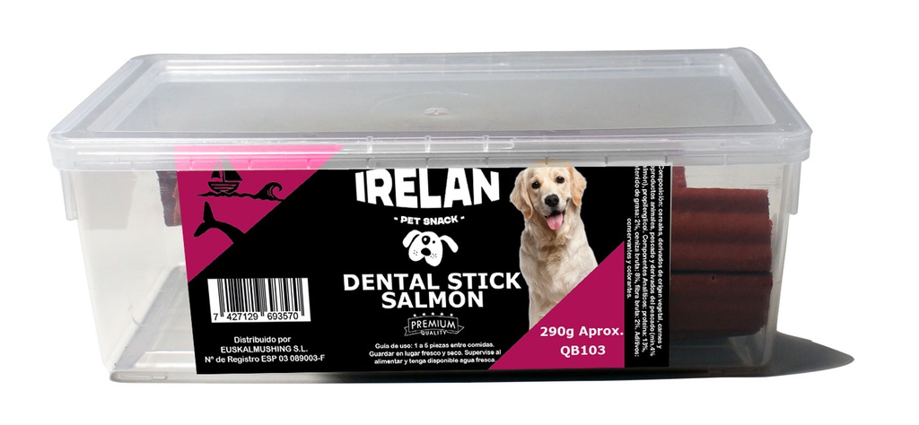 IRELAN DENTAL STICK SALMON 290 GR QB103