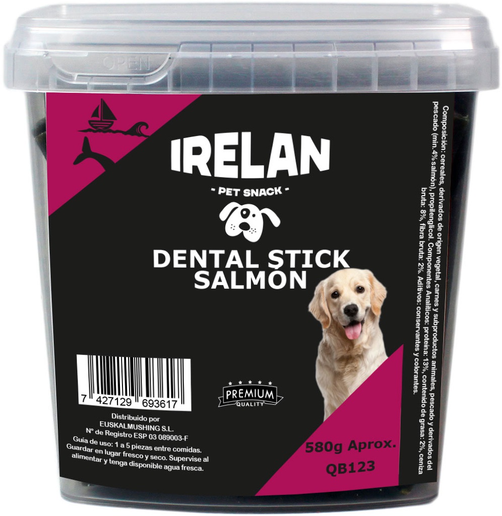 IRELAN DENTAL STICK SALMON 580GR QB123