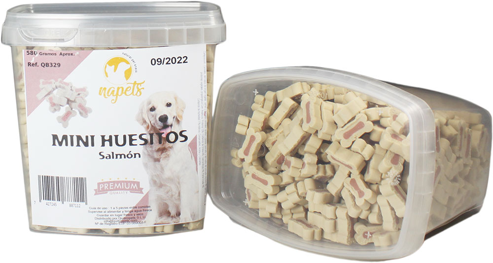 IRELAN MINI HUESITOS SALMON 580GR QB329