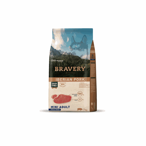 BRAVERY ADULT MINI CERDO IBERICO 2KG