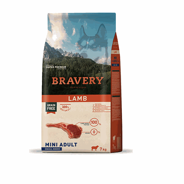 BRAVERY ADULT MINI CORDERO 2KG