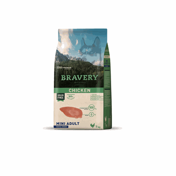 BRAVERY ADULT MINI POLLO 2KG