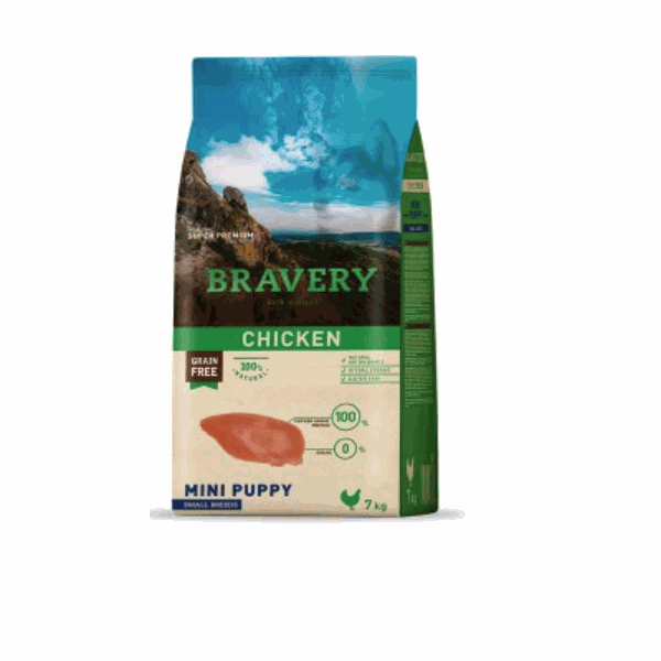 BRAVERY PUPPY MINI POLLO 2KG