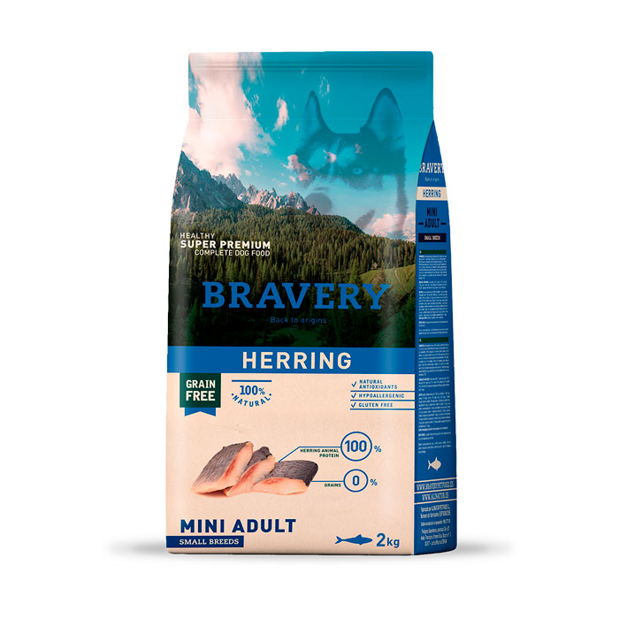 BRAVERY ADULT MINI ARENQUE 2KG