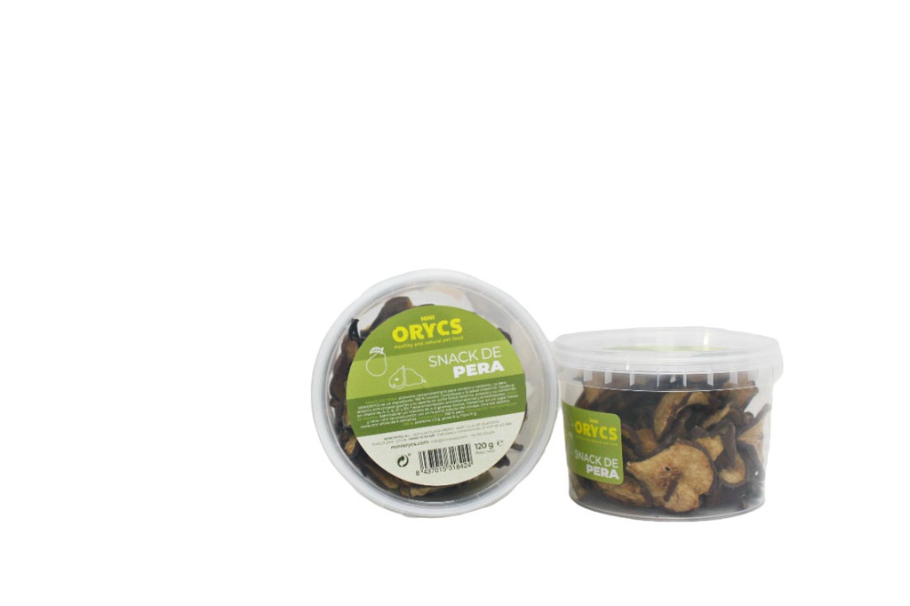 MINI ORYCS SNACK PERA 120gr.