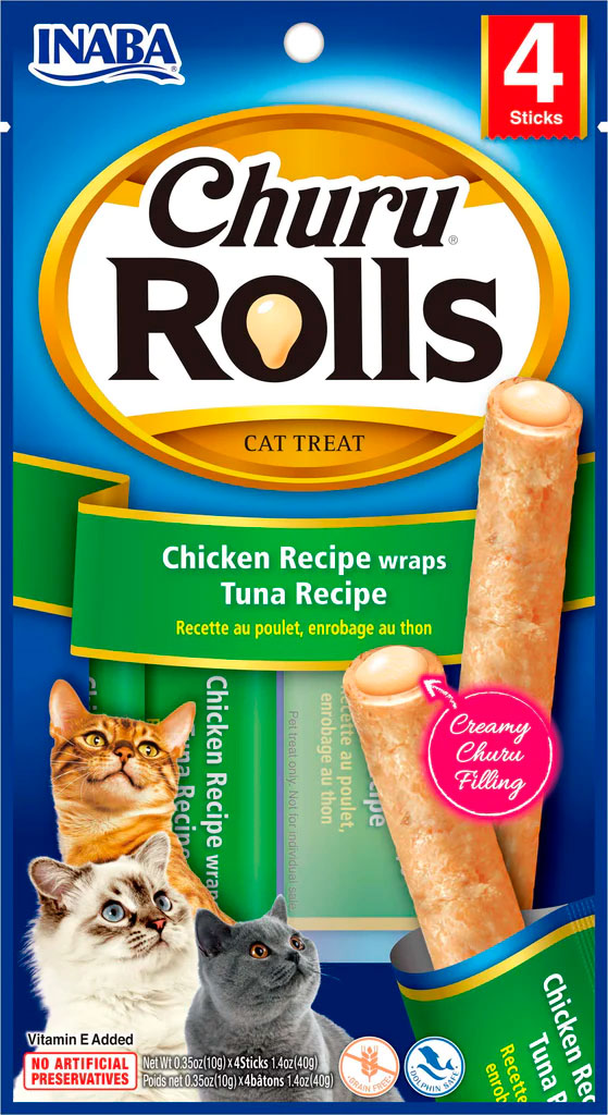 CHURU CAT ROLLS RECETA ATUN CAJA 12und.DESCATALOGADO