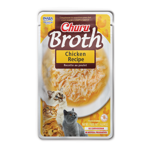 CHURU CAT CHICKEN BROTH POLLO CAJA 12und