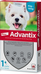 [4007221043126] ADVANTIX 1ML 4-10KG PULGA,GARRAPATA Y MOSQUITO