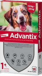 [4007221043133] ADVANTIX 2,5ML10-25KG PULGA,GARRAPATA Y MOSQUITO