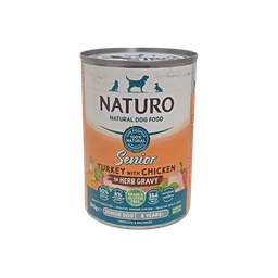 [5010708700497] Naturo Dog Senior Lata Pavo y Pollo 390gr.