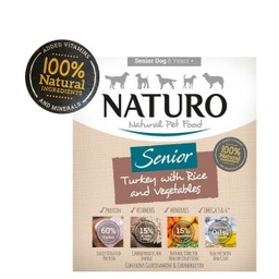 [5010708744002] NATURO PERRO SENIOR PAVO ARROZ 400 GR